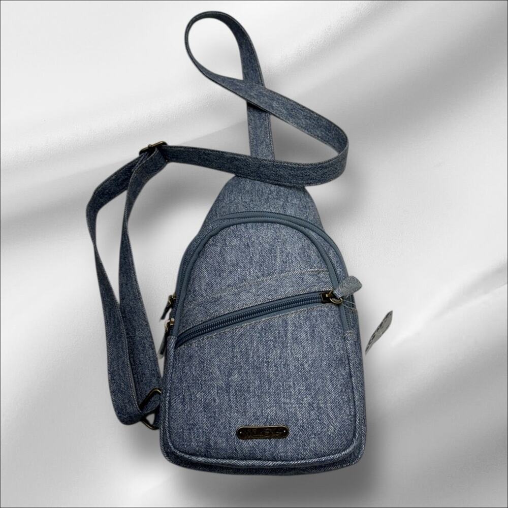 MULTISAC Blue Jean Denim CASPER SLING Bag - Picture 2 of 5